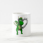 ドラゴンおよび煙 コーヒーマグカップ (中央)
