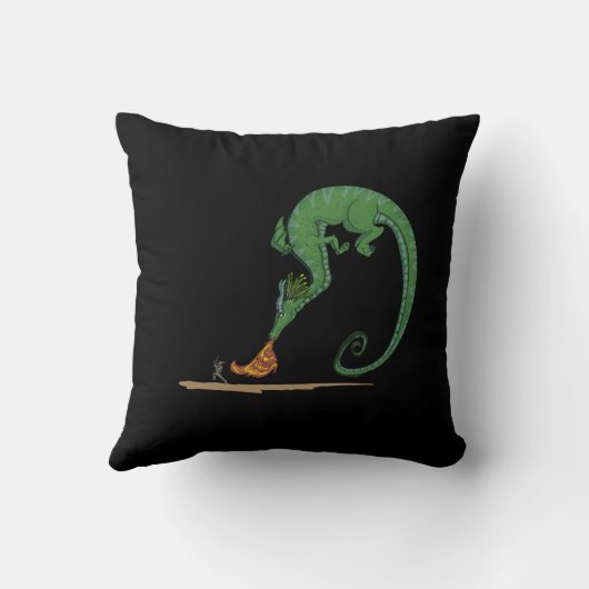 ドラゴンおよび騎士 クッション (裏面)