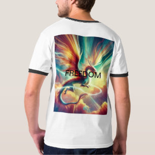 ドラゴンお洒落ウォーター色Tシャツデザイン Tシャツ