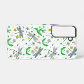 ドラゴンお洒落ハエとタンポポの手描き SAMSUNG GALAXYケース (裏面横)