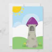 ドラゴンお洒落バーチャル男の赤ちゃんシャワー 招待状 (裏面)