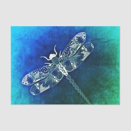 ドラゴンお洒落フライラインスケッチタトゥーアート 薄葉紙 (正面)