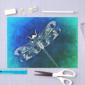 ドラゴンお洒落フライラインスケッチタトゥーアート 薄葉紙 (クラフト)