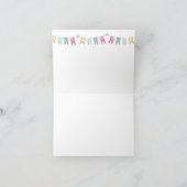 ドラゴンお洒落ベビーシャワー折り畳みサンキューカード サンキューカード (内部)