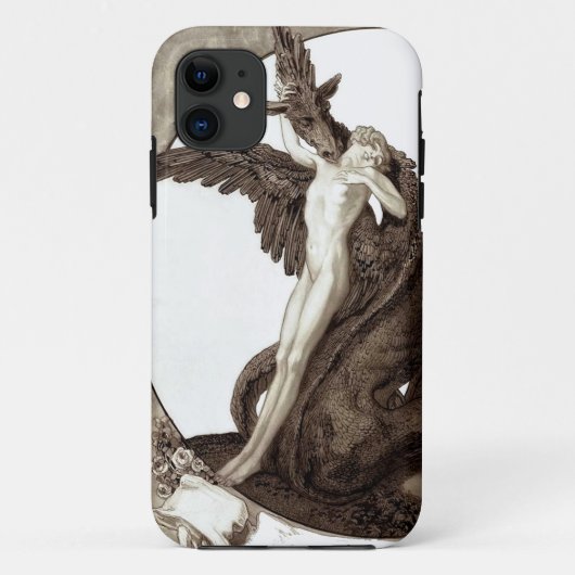 ドラゴンからの娘を救助するセントジョージ Case-Mate iPhoneケース (裏面)