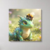 ドラゴンからハチへ :-) キャンバスプリント (正面)