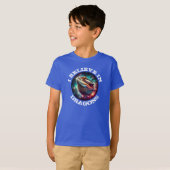 "ドラゴンがいるって信じてる"とヒゲトカゲ Tシャツ (正面フル)