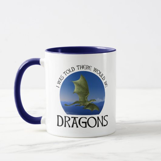 ドラゴンがいると聞いたが マグカップ (左)
