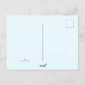 ドラゴンがいる小さな家の赤ちゃんの誕生日パーティー インビテーションポストカード (裏面)