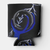 ドラゴンがクリスタルボールを保持して稲妻ストライキ 缶クーラー (正面)