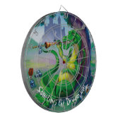 ドラゴンが勝つ – 緑 ダーツボード (正面左)