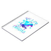 ドラゴンが大好きな女の子かわいいおもしろいドラゴン ノートブック (左側)