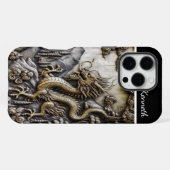 ドラゴンが山に登る iPhoneケース (裏面横)