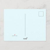 ドラゴンが描かれた小さな家の赤ちゃんの誕生日 インビテーションポストカード (裏面)