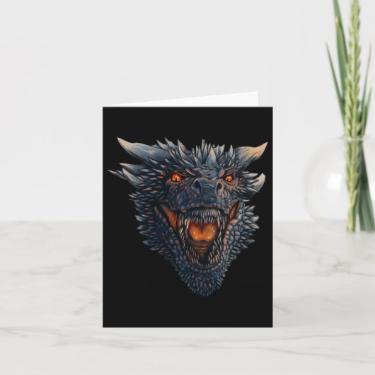 ドラゴンが敵吹に発砲しようとしている カード (正面)