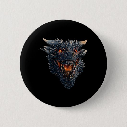 ドラゴンが敵吹に発砲しようとしている 缶バッジ (正面)