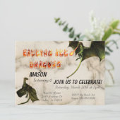 ドラゴンが火を吹く!伝説の蛇の誕生日パーティー 招待状 (スタンド正面)