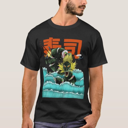ドラゴンすし波 Tシャツ (正面)