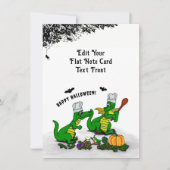 ドラゴンたち - ハッピーハロウィン ! 今日は料理するよ ノートカード (正面)