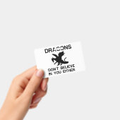 ドラゴンだって、あなたのことなんて信じてないわよ バッジ (手持ち)