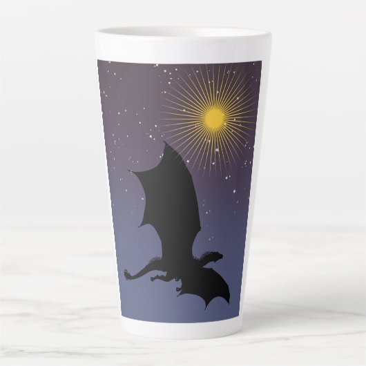 ドラゴンだ君の想像じゃない カフェラテマグ (正面)