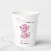 ドラゴンちゃんが来るよ!ベビーシャワー 紙コップ (正面)