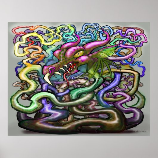 ドラゴンつる植物ポスター ポスター (正面)