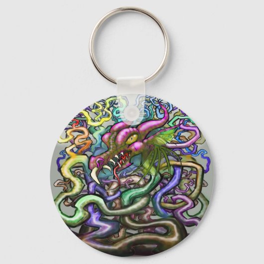 ドラゴンつる植物 キーホルダー (正面)