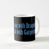 ドラゴンで舞い上がる懸命 コーヒーマグカップ (正面右)