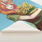 ドラゴンで花を集める シェルパブランケット (3/4)