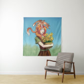 ドラゴンで花を集める タペストリー (インサイチュ)