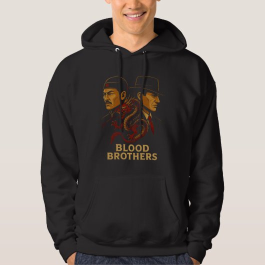 ドラゴンとオメルタの同盟Tシャツ パーカ (正面)
