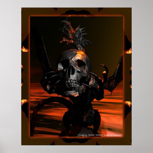 ドラゴンとスカルポスター ポスター (正面)