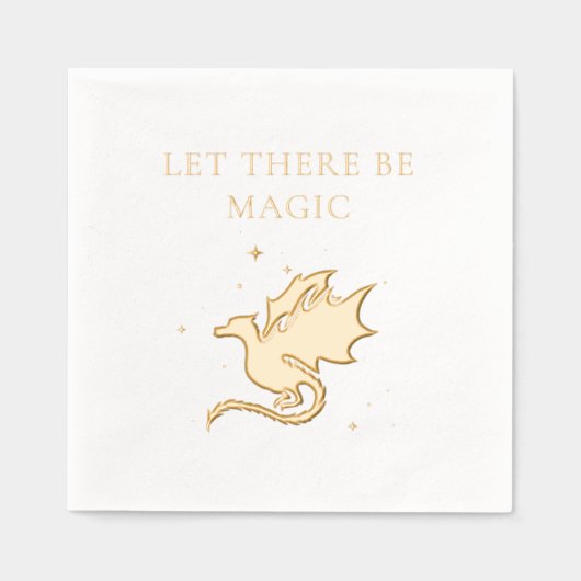 ドラゴンとスターズアレ魔法 箔ナプキン (正面)