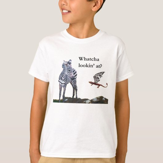 ドラゴンとゼブラ Tシャツ (正面)