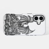 ドラゴンとゾンビ iPhone 16ケース (裏面横)