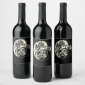 ドラゴンとタイガータトゥーインとヤンビーストファイト ワインラベル (ボトル)