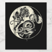 ドラゴンとタイガータトゥーインとヤンビーストファイト ワインラベル (シングルラベル)