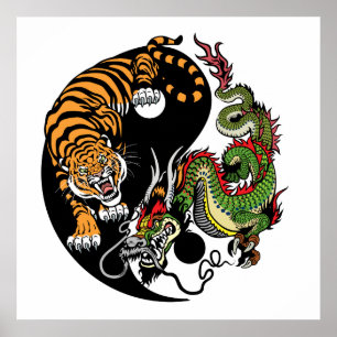 ドラゴンとタイガー陰陽 ポスター
