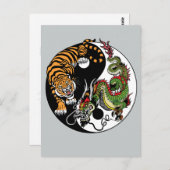 ドラゴンとタイガー陰陽 ポストカード (正面/裏面)