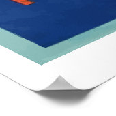 ドラゴンとタイガー(ヴィンテージ中国の・ファイクラッカー) ポスター (角)