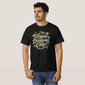 ドラゴンとダンジョンだけ Tシャツ (正面フル)