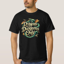ドラゴンとダンジョンだけ Tシャツ