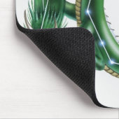 ドラゴンとドラゴンのイラストレーション（ドラコ） マウスパッド (コーナー)