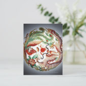 ドラゴンとフェニックスステンシル ポストカード (スタンド正面)