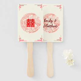 ドラゴンとフェニックス中国のレッド結婚ズ ハンドファン