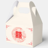 ドラゴンとフェニックス中国のレッド結婚ズ フェイバーボックス (正面)