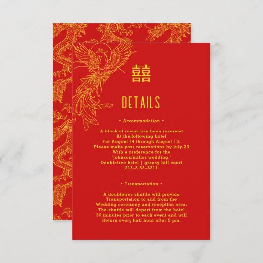 ドラゴンとフェニックス結婚ズ | フェニックスゲスト詳細 エンクロージャーカード (正面/裏面)