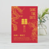 ドラゴンとフェニックス　結婚式のご案内 招待状 (スタンド正面)