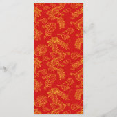 ドラゴンとフェニックス | 結婚式 プログラム (裏面)